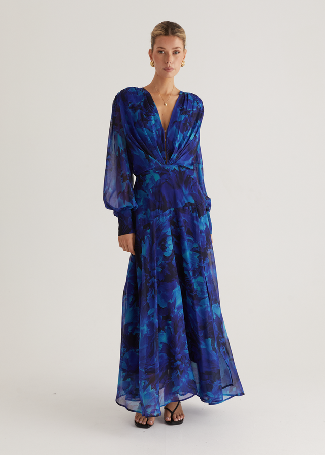 Frida Maxi Dress - Azure Splash