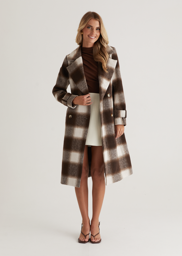 Laterro Coat - Espresso Check