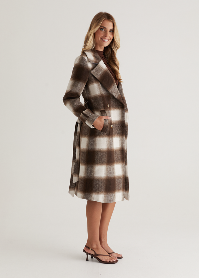 Laterro Coat - Espresso Check