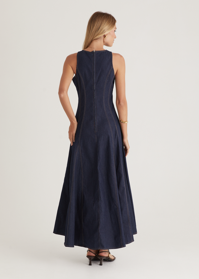 Rose Maxi Dress - Indigo