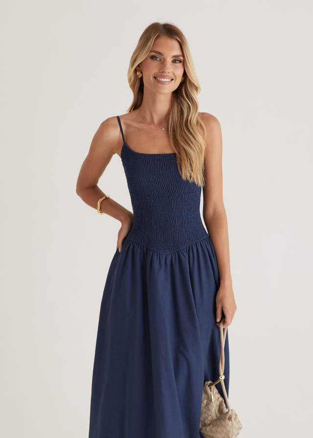 Skye Maxi Dress - Navy