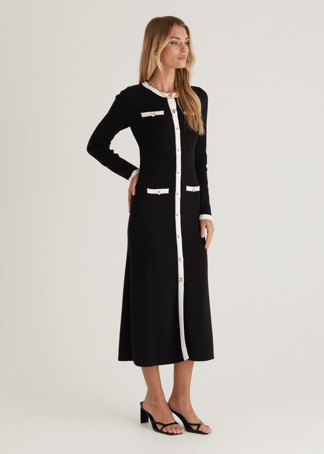 Miller Knit Maxi Dress - Black