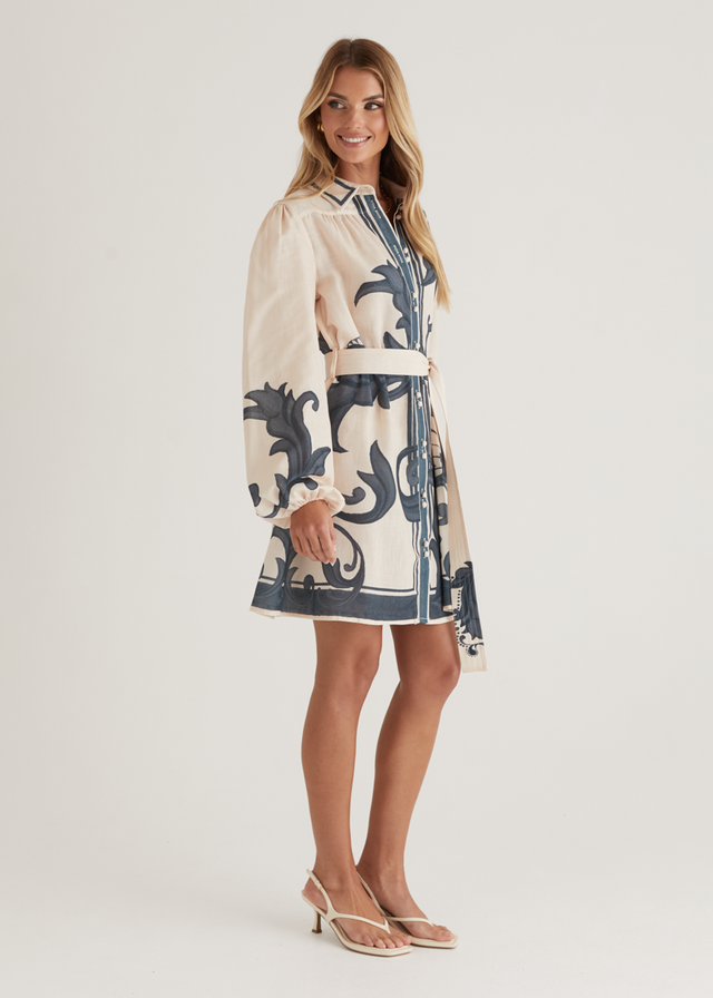 Nicoletta Dress - Cream Zayna