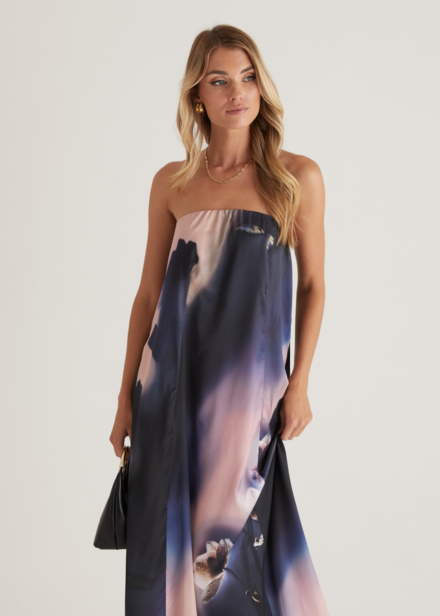 Claudia Strapless Maxi Dress - Orchid