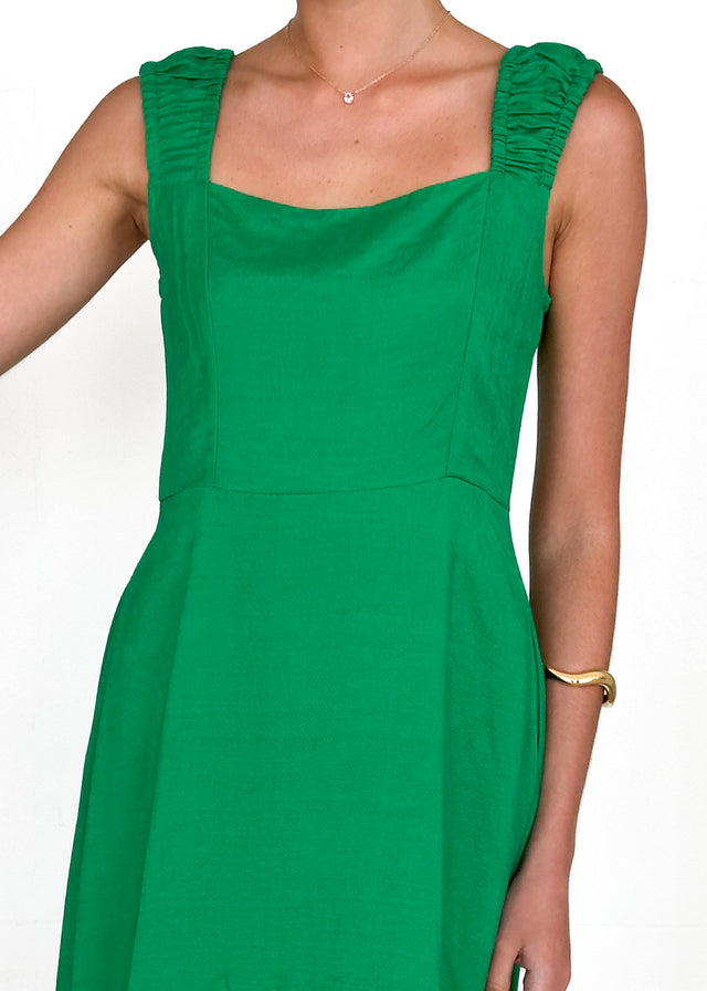 Lila Midi Dress - Green